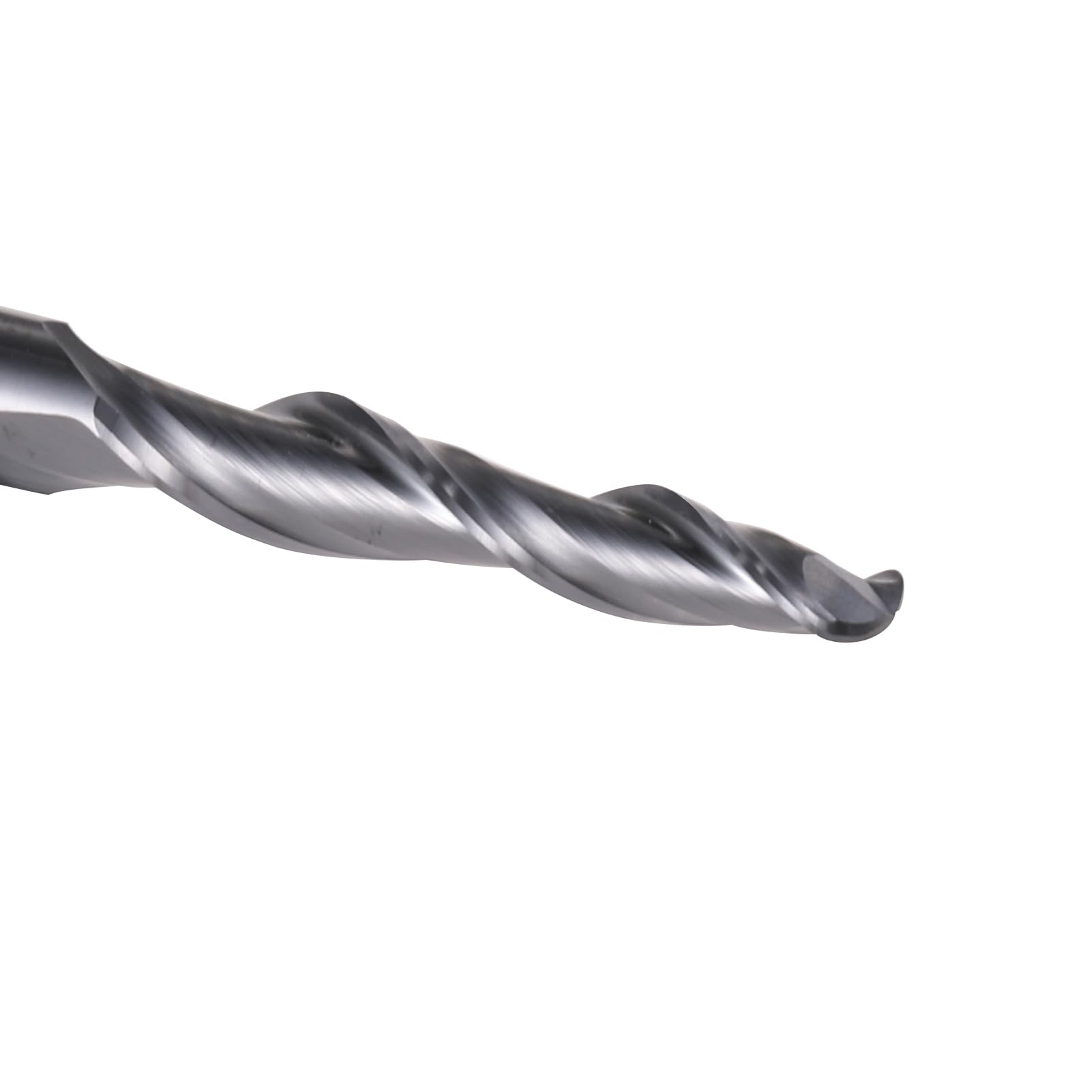 1 broca de extremo cónico, fresa de metal de 2 flautas de carburo de tungsteno de 3.175/4/6/0.315 in.(6.0xR0.5x30.5x75L)