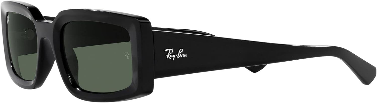 Ray-Ban Women's RB4395 Kiliane Square Sunglasses Black/Dark Green 54 Millimeters image 4 of 13 B0BXXHHP7F