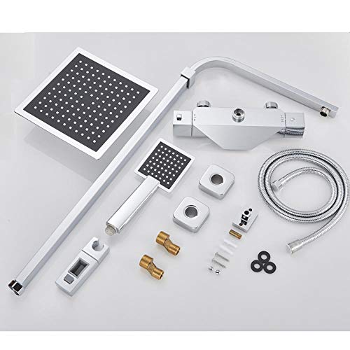 Robinet de douche chromé thermostatique pour une température stable