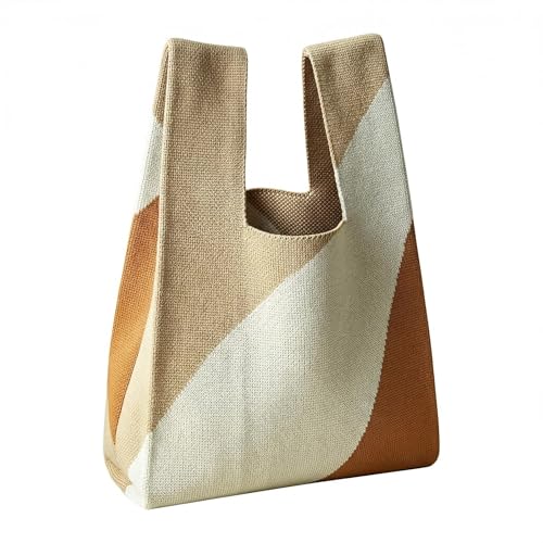 Image of Knot Bag, Mini Knit Tote Bag, Extra Thickened Japanese Knot Bag, Wristlet Handbag - 1 /2 /6 Pack