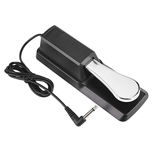 Voarge Pedale Sustain Universale, con pad in gomma antiscivolo, per Il Digital Elettronica Piano Keyboard Tastiere Elettroniche(Nero)