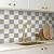 Commomy 10 Pcs Matte 3D Peel and Stick Tile 11.8"x11.8" Ultralight PVC Square Peel and Stick Backsplash for Kitchen Stick on Tiles for Bathroom,Living Room,FireplaceWall Decor,Beige and White