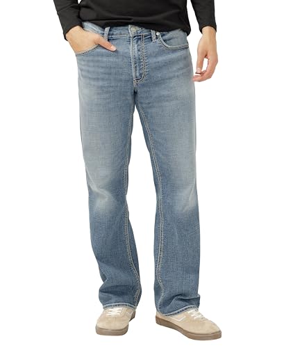 Image of Silver Jeans Co. Men's Zac Relaxed Fit Straight Leg Jean - Legacy