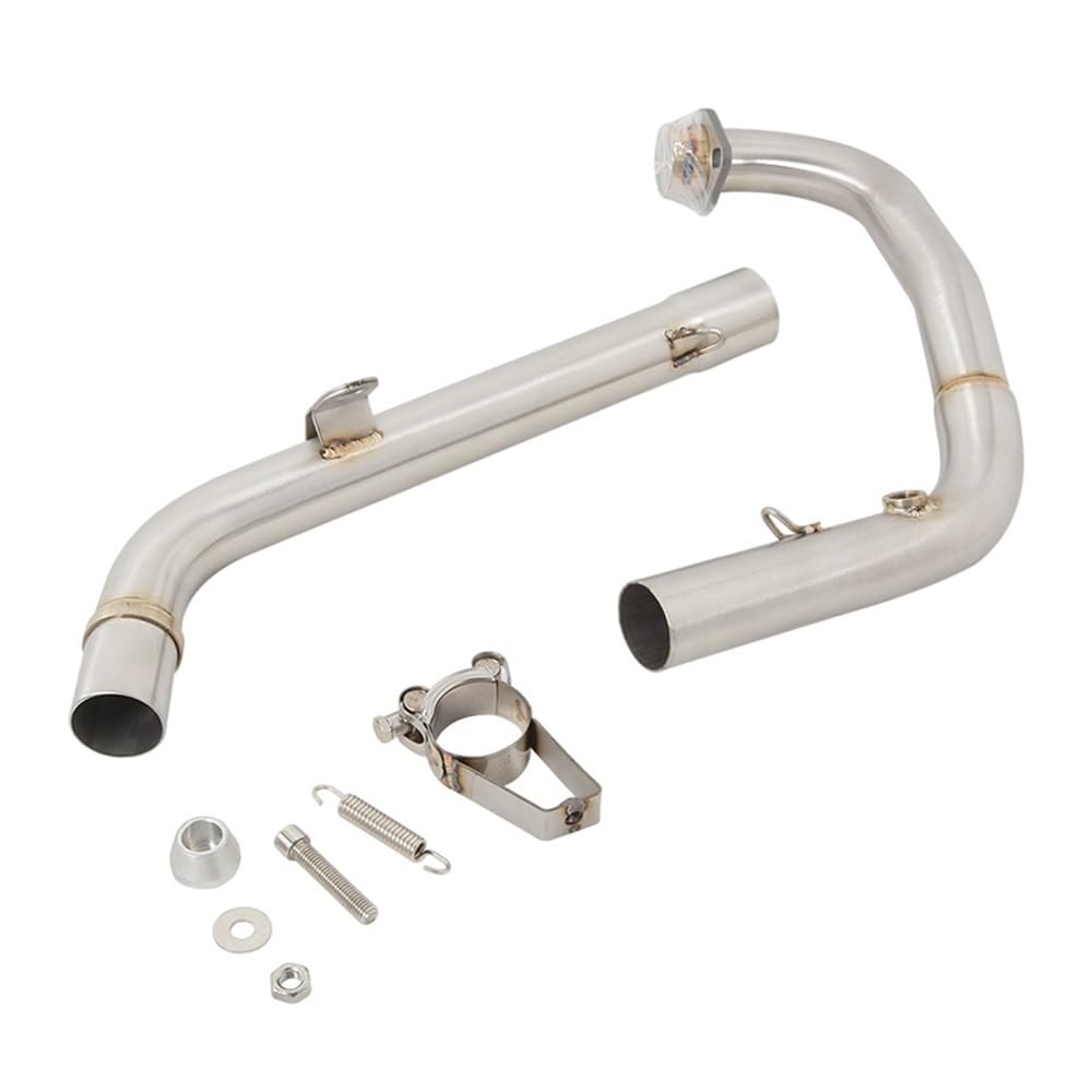 Tubo medio de escape para Ninja 125 Z125 con silenciador de conexión delantero 8