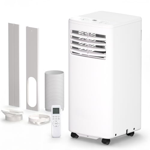 Image of Antarctic Star 8000 BTU Portable Air Conditioner, 4-in-1 Portable AC Unit Cool up to 350 Sq.Ft, 4 Modes Room Air Conditioner with Remote /24Hrs Timer /360 Wheels, Window Installation Kit Included