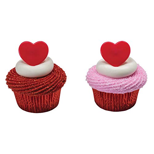 Anillos para cupcakes de corazón rojo: decora tus muffins al instante sin usar manga pastelera