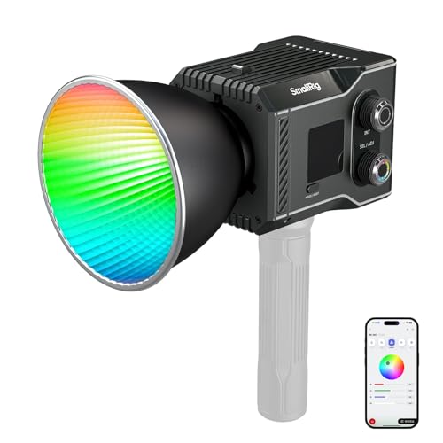 SMALLRIG RC 60C RGB LED Video Light (Lite Edition) 2500K-10000K Temperatura Colore, Supporta...