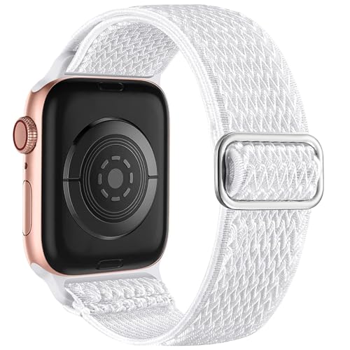 Bracelet Apple Watch extensible anti irritation en nylon souple pour sportifs et SE