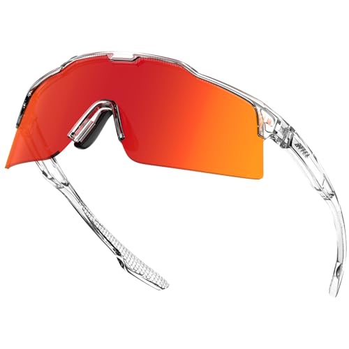 ATTCL Cycling Hiking Sunglasses Men Wrap Around TR90 Frame Sports UV400