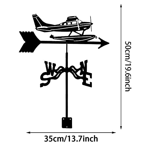Outils de mesure pour jardin : girouette en acier inoxydable contre le vent changeant