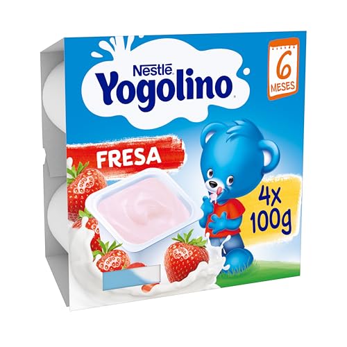 Yogolino Nestlé Fresa a Partir de 8 Meses, 4 x 100g