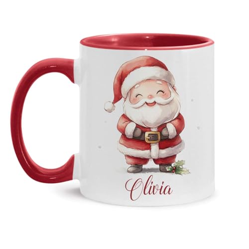 Taza de cerámica personalizada Santa Claus 11oz miniatura 1