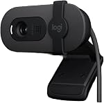 Logitech Brio 100 Full HD Webcam with Built-in Microphone, Privacy Protection, Auto Light Correction and USB-C Connection - Graphite