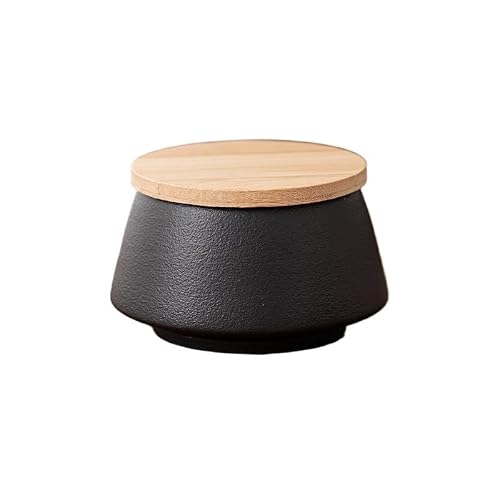 ENGENDER Tea Storage Jar Ceramic Small Tea Cans Sealed Storage Porcelain Household Green Black Pu'er(B)