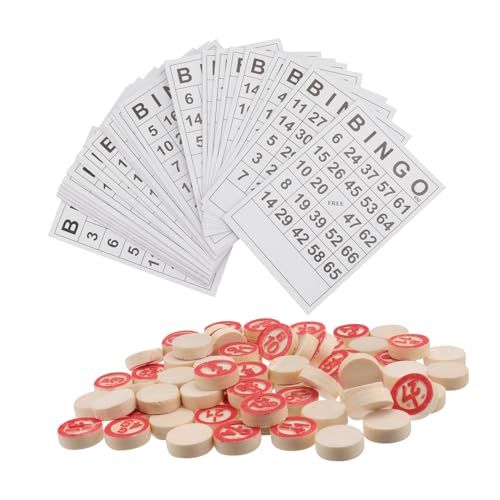 BESPORTBLE 1 Set Russian Bingo Game Educational Chess Game for Material Enhances Logical Thinking Hand Eye Coordination for Family Fun and Development Activities