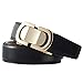 Tonywell Men's Leather Designer Belt with Fashion Comfort Click Buckle Exact Fit