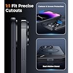 Temdan Magnetic Compatible with iPhone 14 Pro Max Case, [Built-in Invisible Kickstand][Compatible with MagSafe] [Military Grade Shockproof] Slim Translucent Matte Phone Case for iPhone 14 Pro Max 6.7" - Image 5
