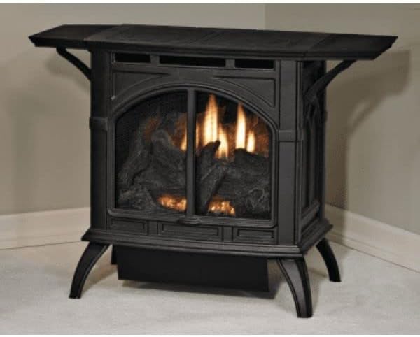 Empire VFD30CC70BN Heritage Cast Iron Porcelain Black VF Stove - NG
