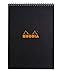 Produktbild Rhodia 185009C Note Pad mit Doppelspirale, DIN A4, kariert, 80 g, 21 x 29.7 cm, 80 Blatt, schwarz