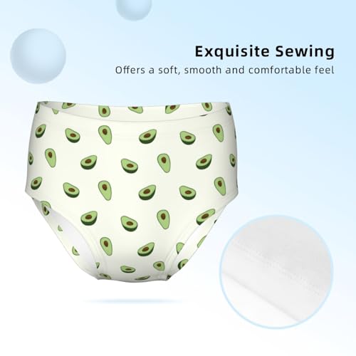 Healthy Fruit Avocado Girls' Underwear Soft Cotton Little Girls Panties Comfort Briefs3