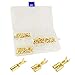 180pcs Brass Crimp Terminal Female Spade Connector with 180pcs Insulating Sleeve （2.8/4.8/6.3mm）, Quick Splice Crimp Terminals Kit AWG 22~14 Gauge for Car Audio Speaker