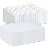 Fainne 100 Pieces Library Card Pocket with Envelopes Self Adhesive Book Library Checkout Cards for Cds Dvds School Classroom Office Supplies and Gift Tag(White)