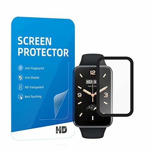 MIHENCE [3 Stück] Mihence Displayschutzfolie Kompatibel mit Xiaomi Band 7 Pro, 3D Full Cover HD TPU Schutzfolie für Mi Smart Band 7 Pro Activity Tracker Cover