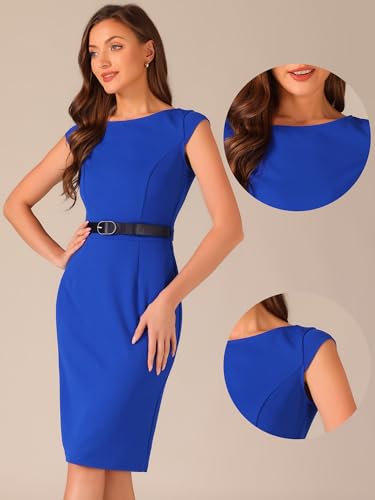 Robe crayon col bateau pour valoriser sa silhouette au bureau confortablement - 4