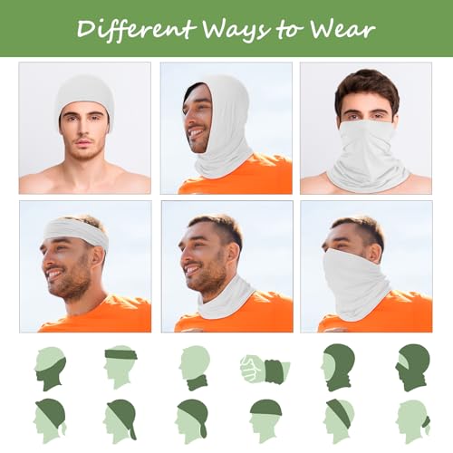 Image of Geyoga Summer UV Protection Cooling Neck Gaiter | Sunscreen Breathable Face Scarf Bandana Mask Neck Gaiter for Outdoor Fishing Hiking Camping