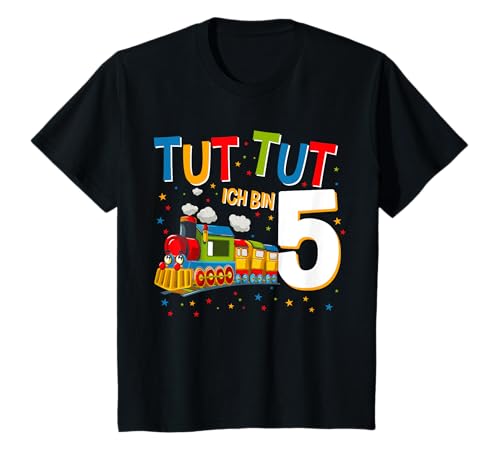 5. Geburtstag Eisenbahn Zug 5 Jahre Junge Geschenk T-Shirt