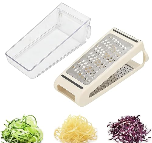 Rallador de Queso con Contenedor de Plástico Blanco miniatura 2