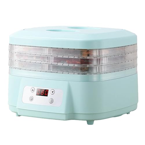 Máquina liofilizadora para dulces y aperitivos, termostato ajustable, temporizador de 1 a 72 horas, pantalla LED, con bandejas para carne de res, frutas, carne, control de temperatura
