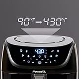 Power XL Vortex Pro Air Fryer 8 Quart, 1700W, Nonstick Coating, Dishwasher-Safe, Built-in Food Dehydrator, Automatic ShutOff, LED Touchscreen, 10 Presets, XL Kitchen Appliances.