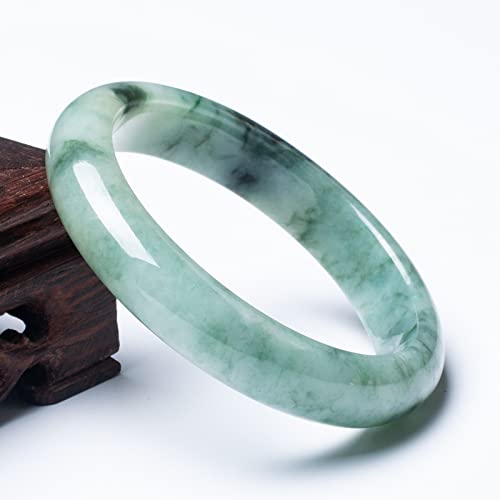 Bracelet de jade véritable à fleurs flottantes émeraude luxe - 5