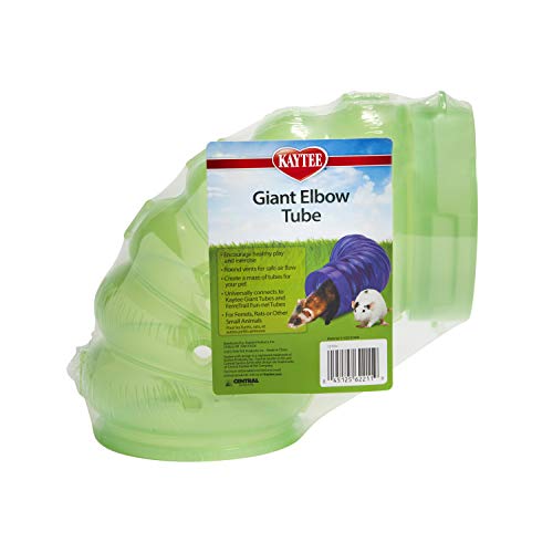 Kaytee Giant Elbow Tube Blue, 10 Inches x 6 Inches x 4.75 Inches