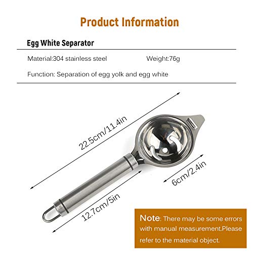 Separador de ovo em aço inoxidável de qualidade alimentar Filtro de gema de ovo para máquina de lava