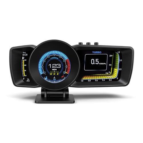 JAFOWSEY OBD2 Speedometer Gauge Display All in One 2 Mode for Gas Car 2008+