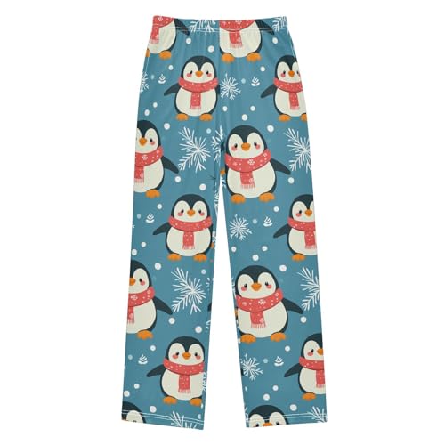 Scarf Penguin Boys Pants Boys Athletic Pants Long Pant for Boywith Pockets Wide-Leg Size 6-14Y