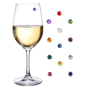 Simply Charmed Wein Charms 12er Set Kristall