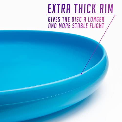 INDY - DIRTY DISC (175 g) (Blau) Frisbee, Professionelle Frisbeescheibe, Wurfscheibe, Fliegende Scheibe, Sport Spielzeug, Sport Spiel für Kinder und Erwachsene