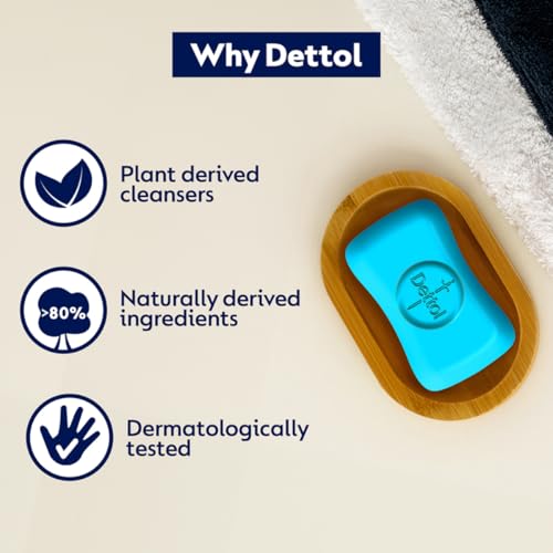 Image of Dettol Cologne Fresh Bathing Soap Bar with 12hr Freshness 150g Pack of 8, (1200gm)