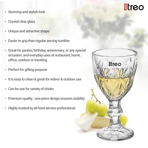Image of Treo by Milton Regalia Shot Glasses I Set of 6 (65 ml) | Elegant Fluted mini Glasses with Geometric Design for Shots, mocktails, tasters & Parties