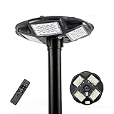 【Lampada da percorso impermeabile IP65】 Strisce di gomma sigillate proteggono la lampada da pioggia e polvere. Il campo di illuminazione del lampione è di 80-100 m², ideale per magazzino, giardino, piscina, piazza, campo sportivo, vialetto, ecc.
