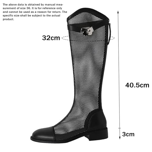 Botas de equitación huecas y transpirables con cómoda cremallera trasera 3