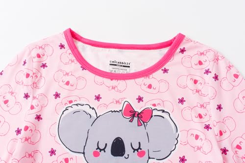 Image of Tie Dye Pajamas for Girls Soft Butterfly Sloth Fall Clothes Big Kids Sleepwear 2-Piece Long Sleeve Set Size 6-16