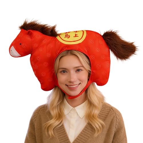 Chapeau cheval peluche doux pour éviter les déguisements inconfortables