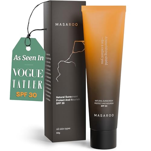 Mineral Sunscreen SPF 30 For Face – Non-Toxic, Chemical-Free & Natural Sunscreen – Non-Nano Zinc Oxide Sun screen – Face Sun Cream SPF 30 – Non-Greasy Sunblock, No White Cast, 50g