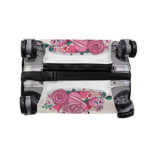 Housse valise panda princesse extensible : protection bagage cabine et soute