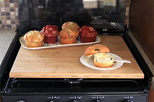 Camco Rv Silent Top Stovetop Cover | Protects And Hides Burners While Adding Extra Counter Space In Rv | Bamboo (43571) #TOP6