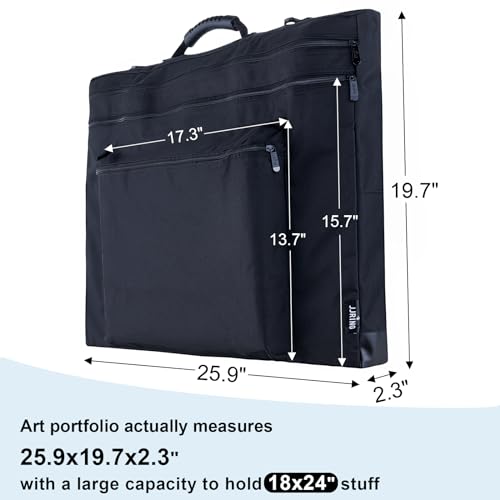 Jjring JT0335 18X24 Art Portfolio Tote Bag - Large Carrying Storage Case thumb #1